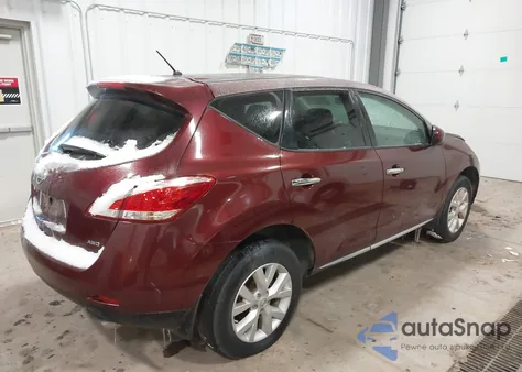 2012 Nissan Murano S z USA, uszkodzony, nr VIN JN8AZ1MW8CW206848